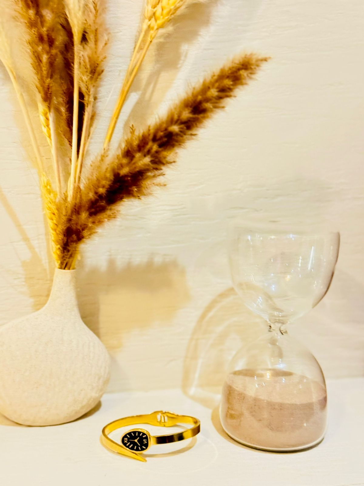 Oval Dial Gold Bracelet